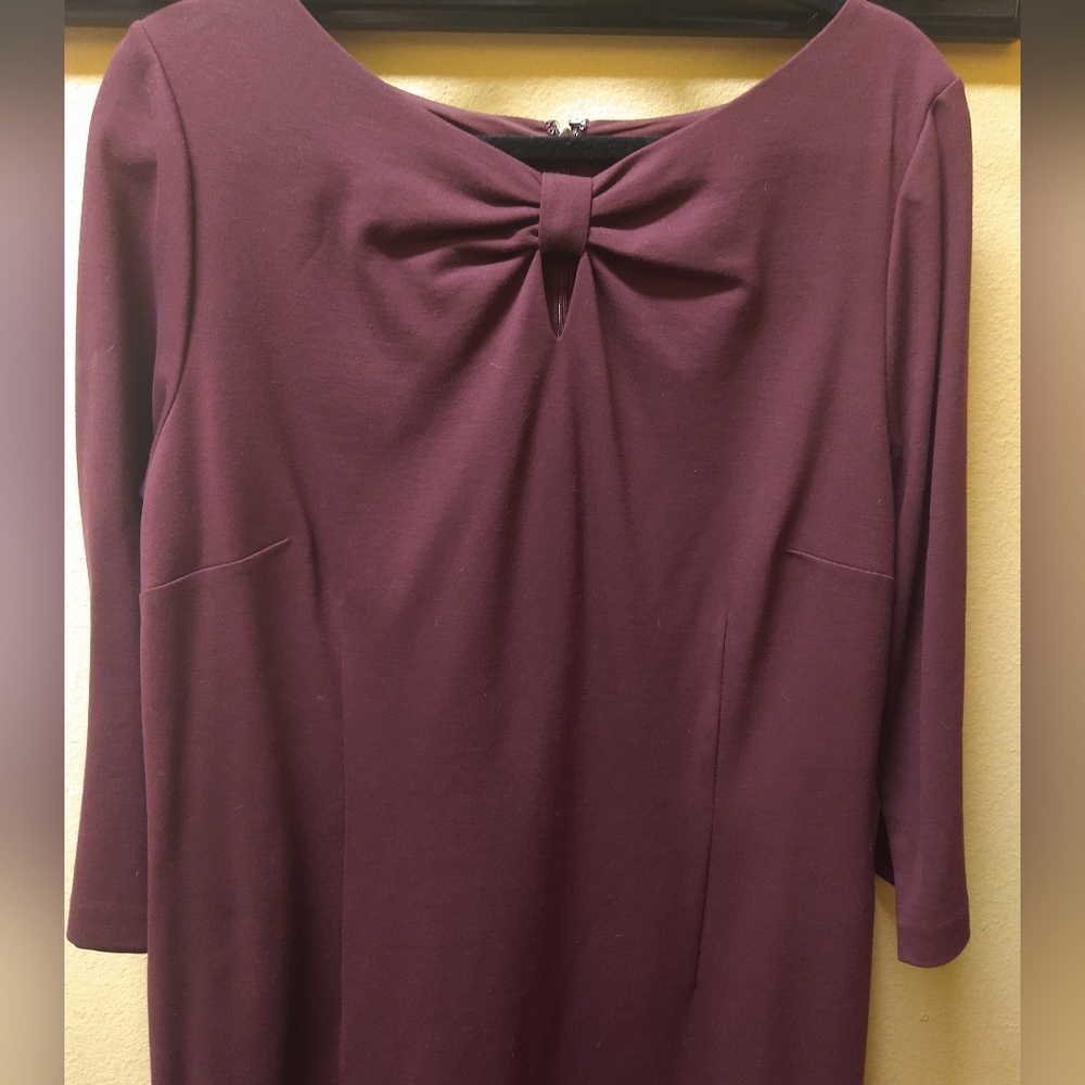 Talbots Ponte Dress - Maroon